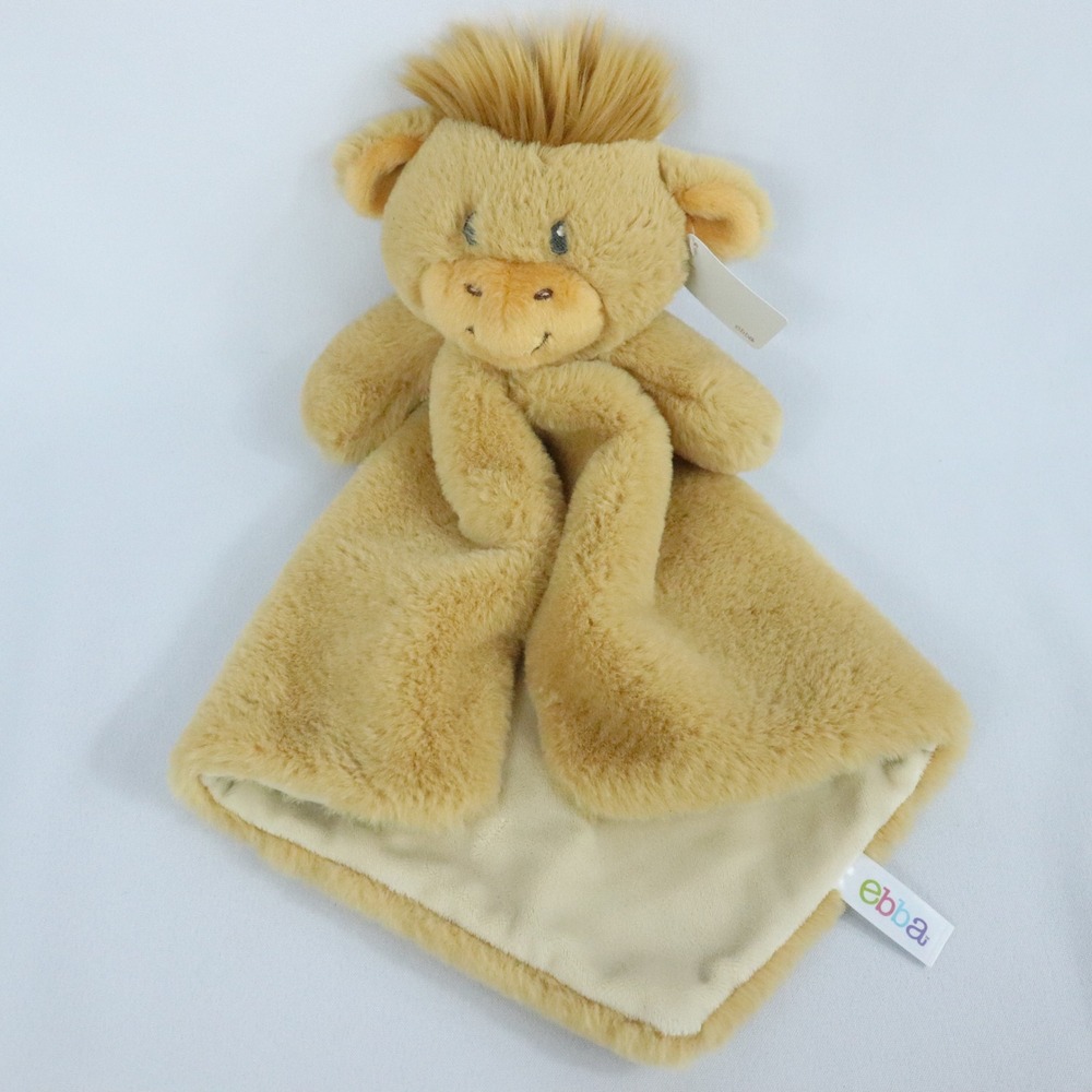 NWT ebba Cuddlers Luvster Highland Cow Lovey Snuggly Baby Stuffed Animal Toy 16"